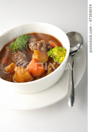 Vegetable goose roof beef stew 47369054