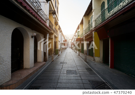 Scenic street in the old town in Macau (Macao) Scenic street in the old town in Macau (Macao) 47370240