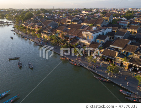 Aerial view panoramic of Hoi An old town Aerial view panoramic of Hoi An old town 47370335