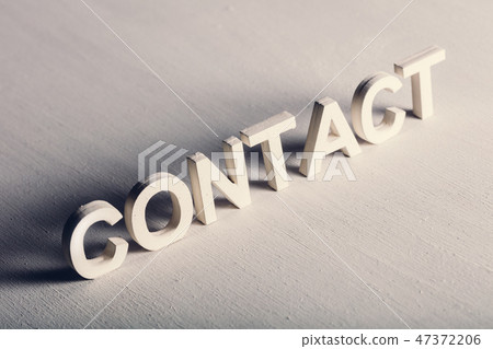 CONTACT writing made from light letters 47372206