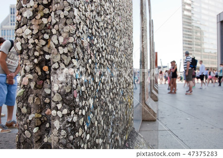 Parts of Berlin Wall on Potsdamer Platz. Berlin, Germany Parts of Berlin Wall on Potsdamer Platz. Berlin, Germany 47375283
