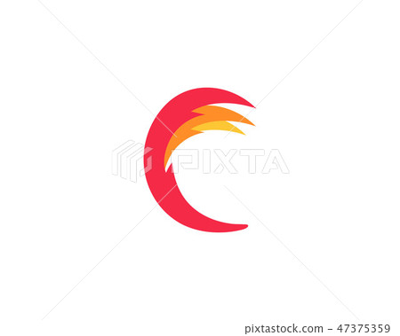Fire flame Logo Template vector icon Oil, gas  47375359