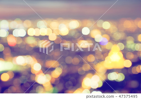 Bokeh, blur of a big city lights at night. Nightlife background Bokeh, blur of a big city lights at night. Nightlife background 47375495