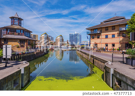Limehouse Basin in the Docklands area 47377713