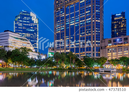 Modern downtown architecture of Sukhumvit road Modern downtown architecture of Sukhumvit road 47378510