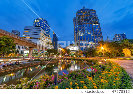 Benchasiri Park night view 47378513