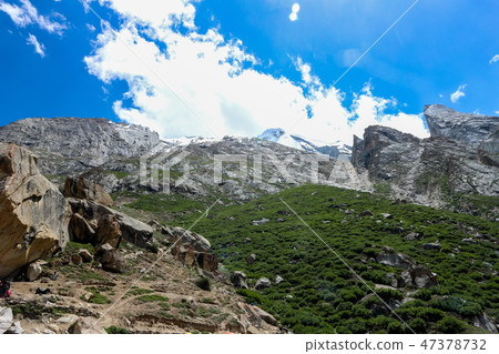 Beautiful landscape of Laila Peak and Gondogoro Gl Beautiful landscape of Laila Peak and Gondogoro Gl 47378732