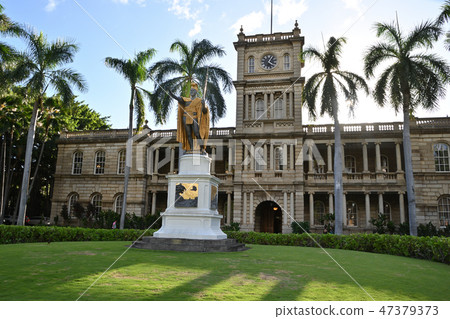 檀香山Kamehameha偉大的雕像 47379373