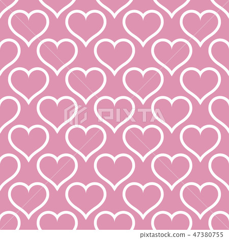 Pink hearts love seamless background pattern,... - Stock Illustration ...