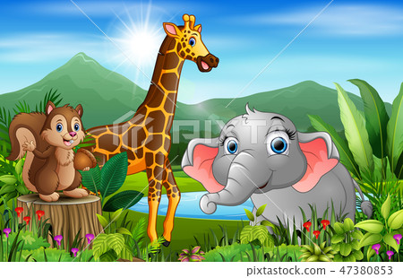 Cartoon of the beautiful landscape 47380853