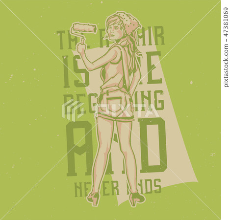 T-shirt or poster design T-shirt or poster design 47381069