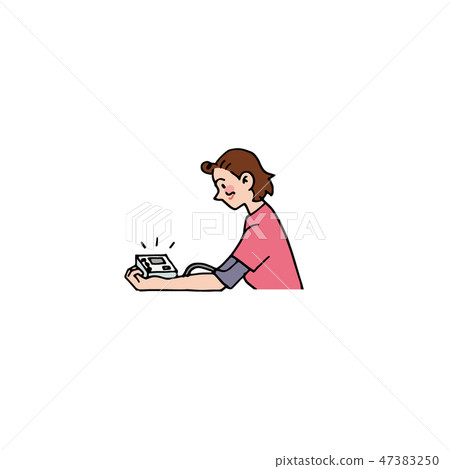 一位妻子測量血壓 47383250