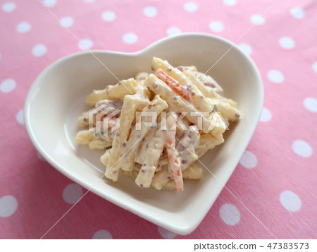 Macaroni salad with delicious mustard Macaroni salad with delicious mustard 47383573