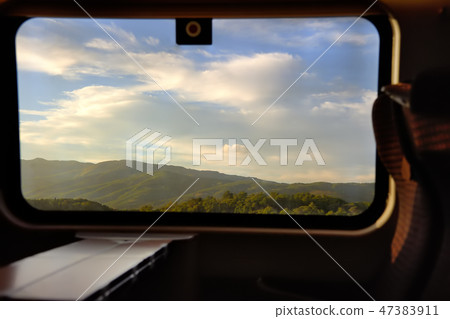 Amazing Italian landscape from the train window 47383911