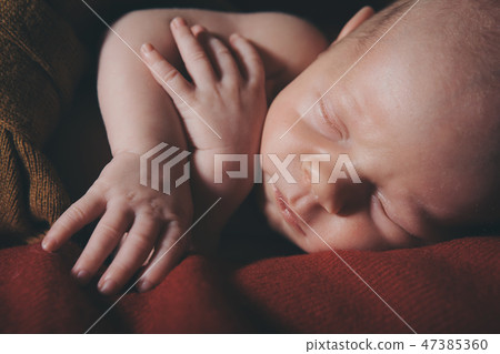 portrait of a little boy: baby's face close-up portrait of a little boy: baby's face close-up 47385360