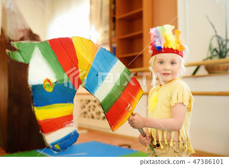 Boy involved in performance theatre Studio Boy involved in performance theatre Studio 47386101