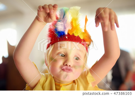 Boy involved in performance theatre Studio Boy involved in performance theatre Studio 47386103
