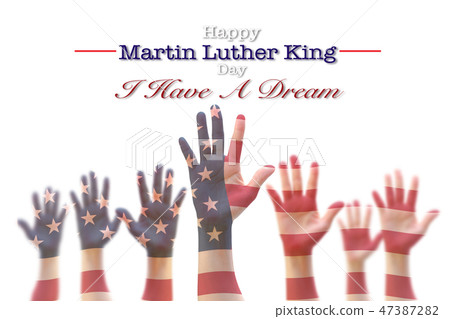 Happy Martin Luther King day, January 18th USA 47387282