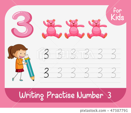 Number three tracing alphabet worksheets 47387791