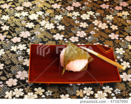 Sakura rice lacquered lacquered square corner black letters Sakura rice lacquered lacquered square corner black letters 47387900