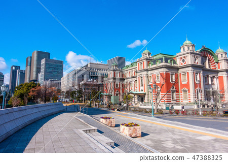 Nakanoshima公民館和摩天大樓大廈 47388325