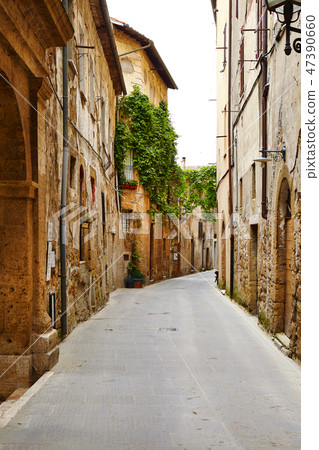 Street of the medieval village. Italy, Tuscany Street of the medieval village. Italy, Tuscany 47390660