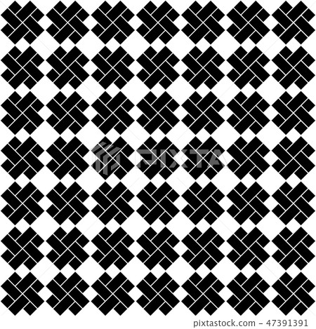 Seamless Japanese cross pattern icon isolated on white background. Vector Seamless Japanese cross pattern icon isolated on white background. Vector 47391391