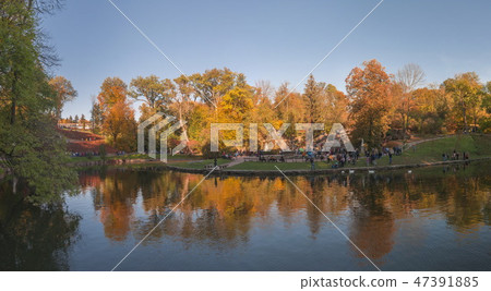 Autumn in Sofiyivka Park in Uman, Ukraine Autumn in Sofiyivka Park in Uman, Ukraine 47391885