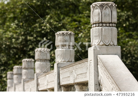 Decorative stone handrail in china outdoors Decorative stone handrail in china outdoors 47393216