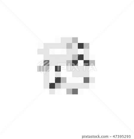 Pixel censored sign. Black censor bar concept. Censorship rectangle. Vector illustration 47395293