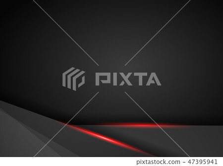 Abstract Metallic modern Red black frame design 47395941