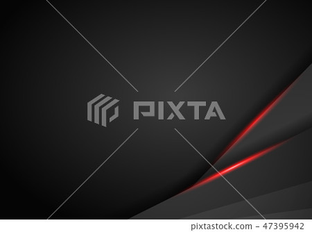 Abstract Metallic modern Red black frame design 47395942