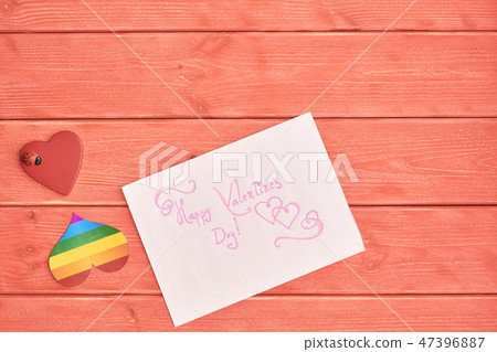 wooden textured boards "living coral" color wooden textured boards "living coral" color 47396887