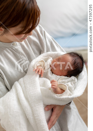Mom and baby Mom and baby 47397295