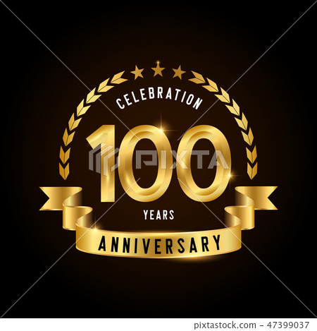 100 years anniversary celebration logotype. - Stock Illustration