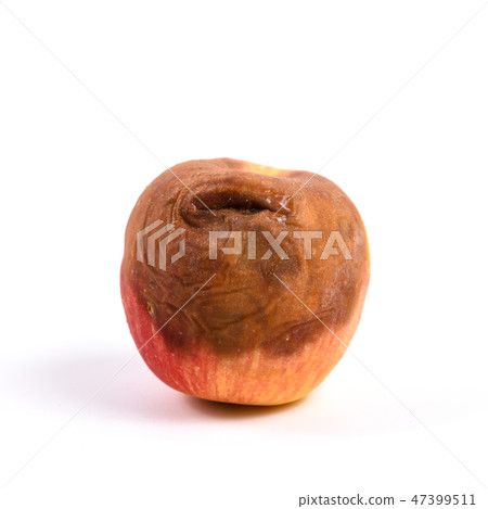 Apple rot on white 47399511