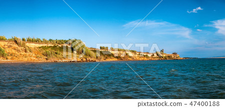 Famous Sabunike Beach on Privlaka peninsula near Nin, Zadar county, Croatia 47400188