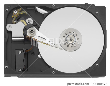 HDD Hard disk drive isolated on white background 47400378