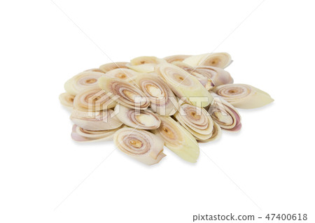 Lemon grass slices isolated on white Lemon grass slices isolated on white 47400618
