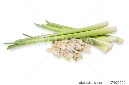 Lemon grass slices isolated on white Lemon grass slices isolated on white 47400621