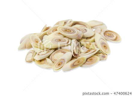Lemon grass slices isolated on white Lemon grass slices isolated on white 47400624