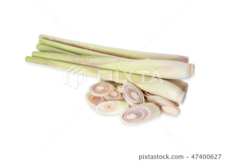 Lemon grass slices isolated on white Lemon grass slices isolated on white 47400627