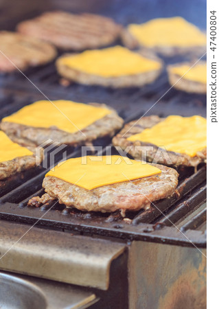 Cheese cutlets are grilled. Fast food Cheese cutlets are grilled. Fast food 47400804