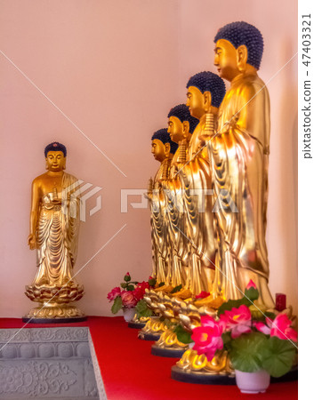 Statues Buddha in Hua Yan or Huayan Temple 47403321