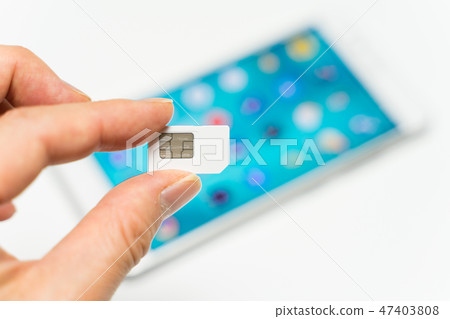 SIM卡和智能手機 47403808