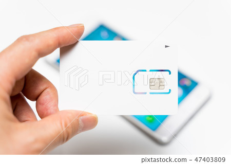 SIM card and smartphone 47403809