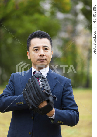 戴著手套的商人 戴著手套的商人 47405886