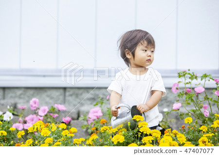 Parent and child gardening Parent and child gardening 47407077