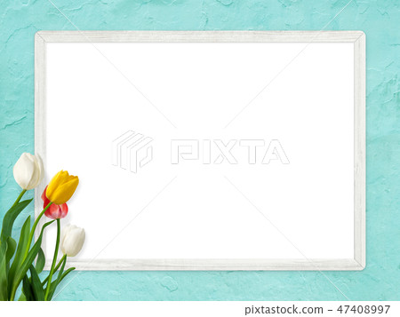 Background - Wall - Spring - Blue - Tulip - Frame 47408997