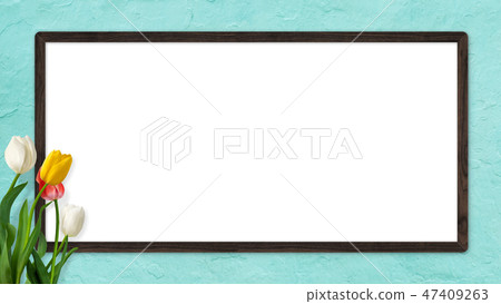 Background - Wall - Spring - Blue - Tulip - Frame 47409263